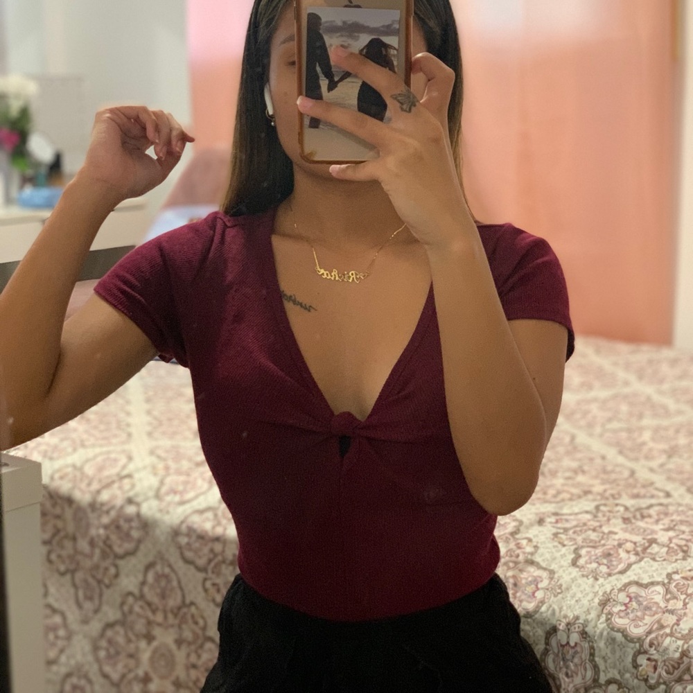 Bozzolo | Wine Red Top w/ Knot